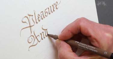 Pitt Artist Pen Calligraphy